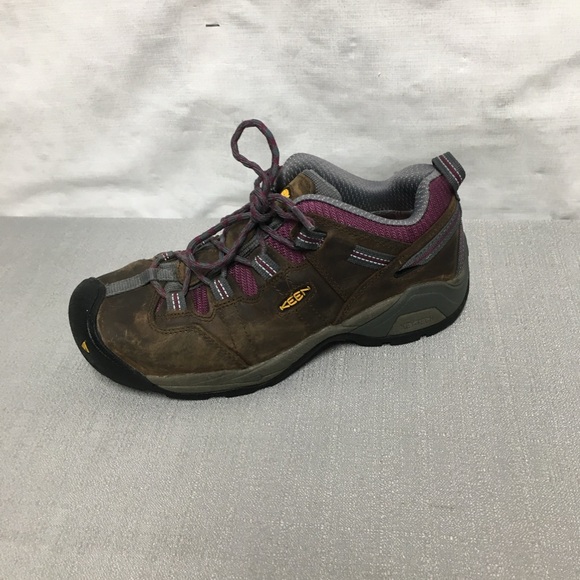 KEEN ASTM F2413-11 Work Boots Steel Toe Womens 8 W Brown US Safety Shoes - Picture 1 of 13